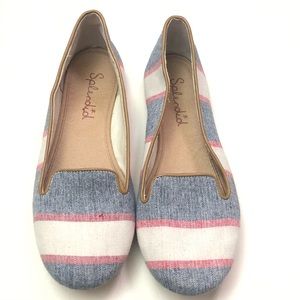 Splendid | Blue, Red, and White Slip On Flats